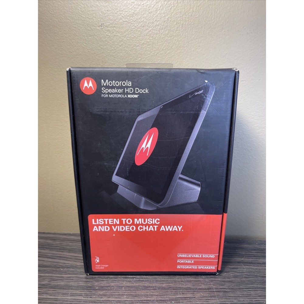OEM Motorola 89445N HD Music Speaker Dock For Xoom Tablet BRAND NEW SEALED